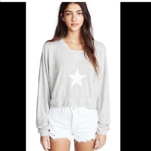 Wildfox All Star Nella Cropped Sweatshirt